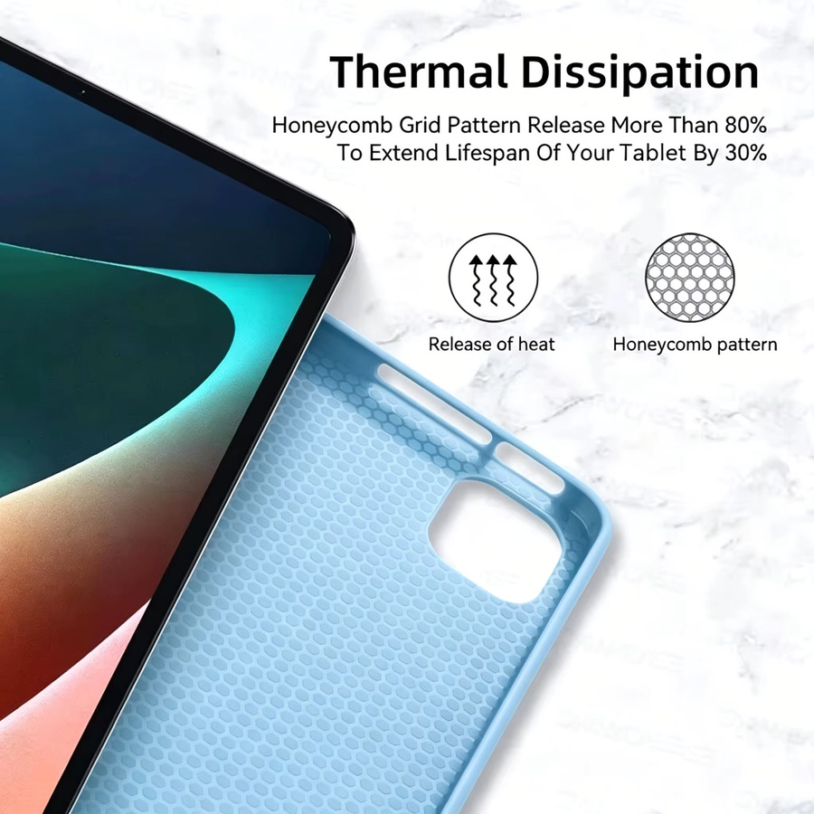 Xiaomi Smart Cover Schutzhülle für Pad 8 und Pad 8 Pro mit Standfunktion und Rückenschale in Pink oder Blue - Bild 4
