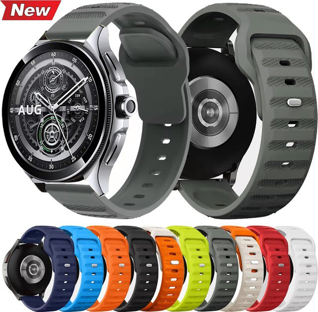 Xiaomi Uhrenarmband Silikon, 22 mm, Schwarz - Bild 1