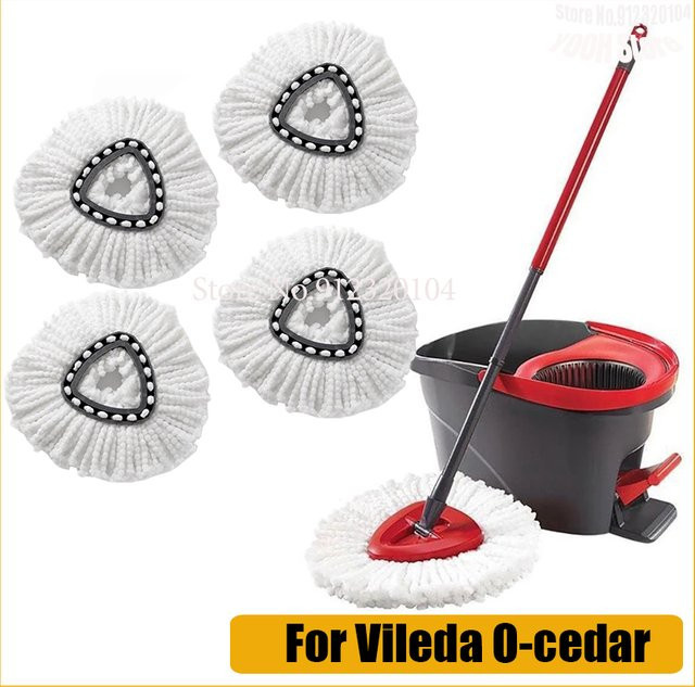 Vileda Ersatz-Moppköpfe Weiß für Spin-Mop Mikrofaser-Nachfüllungen - Bild 1