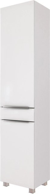 Held Möbel Hochschrank Monza in Weiß Matt mit Soft-Close-Türen, B/T/H: 40 x 35 x 180 cm - Bild 1