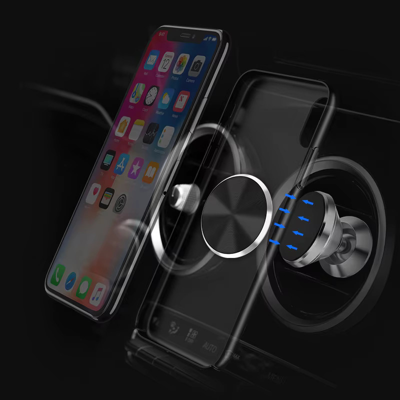 HTHwish MagSafe Magnetische Handyhalterung mit kabellosem Laden und Metallplatte in Gold für iPhone 14 15 und Xiaomi Universal Smartphone Zubehör - Bild 3