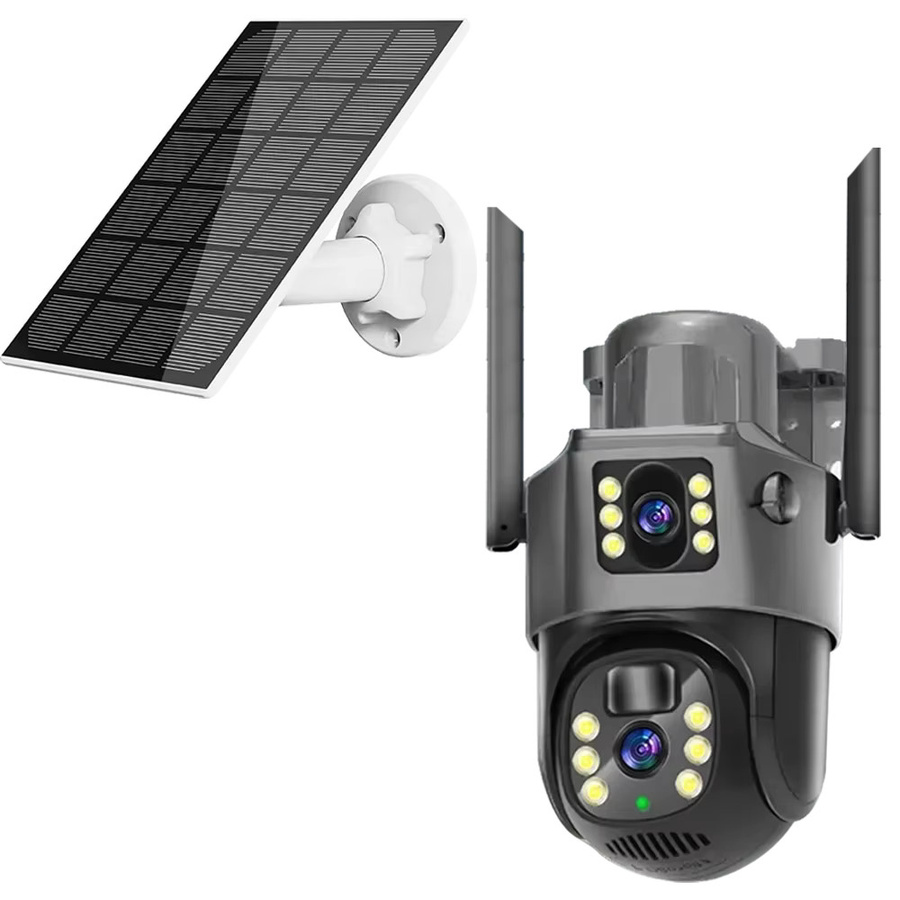 MvpSecam 4G Solar Kamera mit Doppellinse und 8MP 4K Auflösung, IP Outdoor Überwachungskamera mit PIR-Bewegungserkennung und energiesparender Batterie - Bild 7