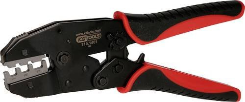 KS Tools Crimpzange 0.5 bis 6mm² aus Stahl in Rot - Bild 1