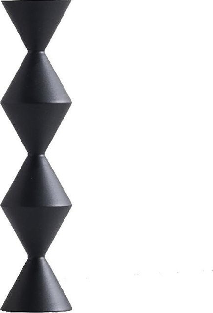 Abstrakte Metall-Skulptur Endlose Säule in Schwarz als moderne Tischdekoration - Bild 1