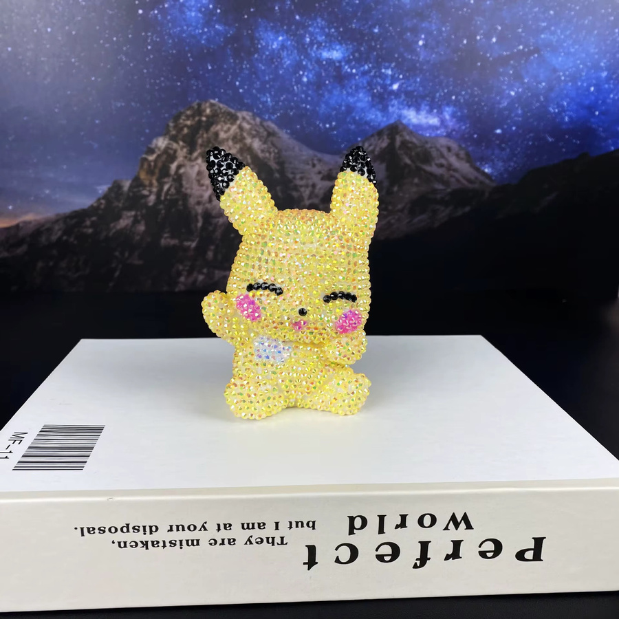 Potdemiel Pikachu Mickey Minnie Diamantverzierte DIY Spardose, Dekorative Figur - Bild 3