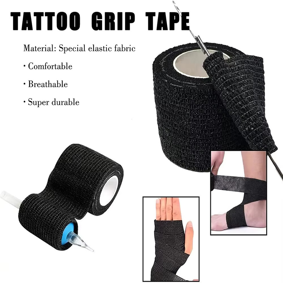 TRUE STAR Tattoo Grip Verband Abdeckung, Schwarz, 1 Stück - Bild 3