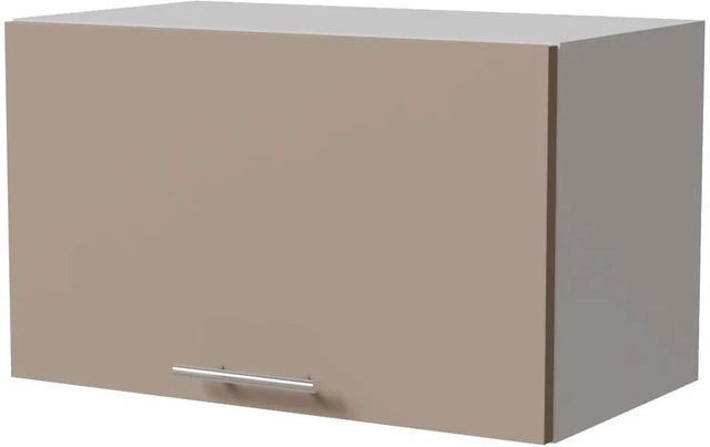 Feldmann-Wohnen Klapphängeschrank Brerra W4B/60 in Weiß und Graubeige Matt mit Gasdruckdämpfer, B/T/H: 60 x 32,5 x 36 cm - Bild 1