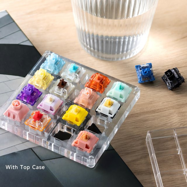 Akko x MonsGeek Acryl Schaltertester mit 16 Tasten für lineare, taktile und klickende Schalter in Multicolour - Bild 1