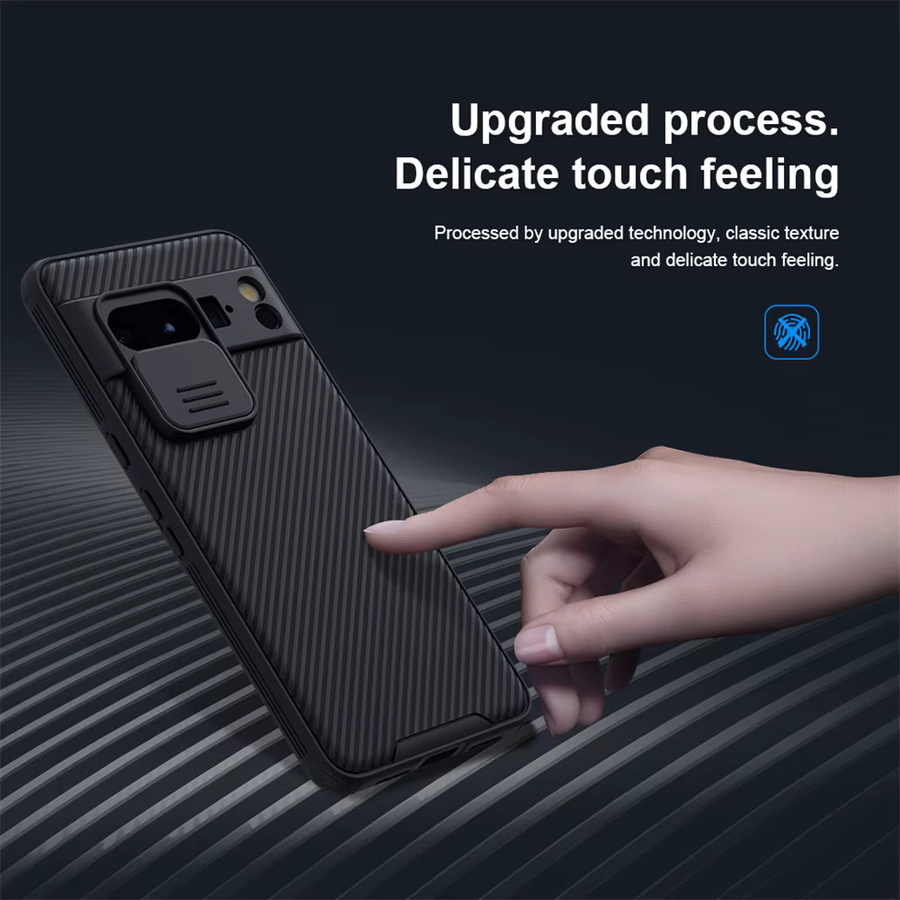 Nillkin CamShield Pro Schutzhülle für Google Pixel 8 Pro und Google Pixel 8 in Blau mit Schiebe-Kameraschutz - Bild 4