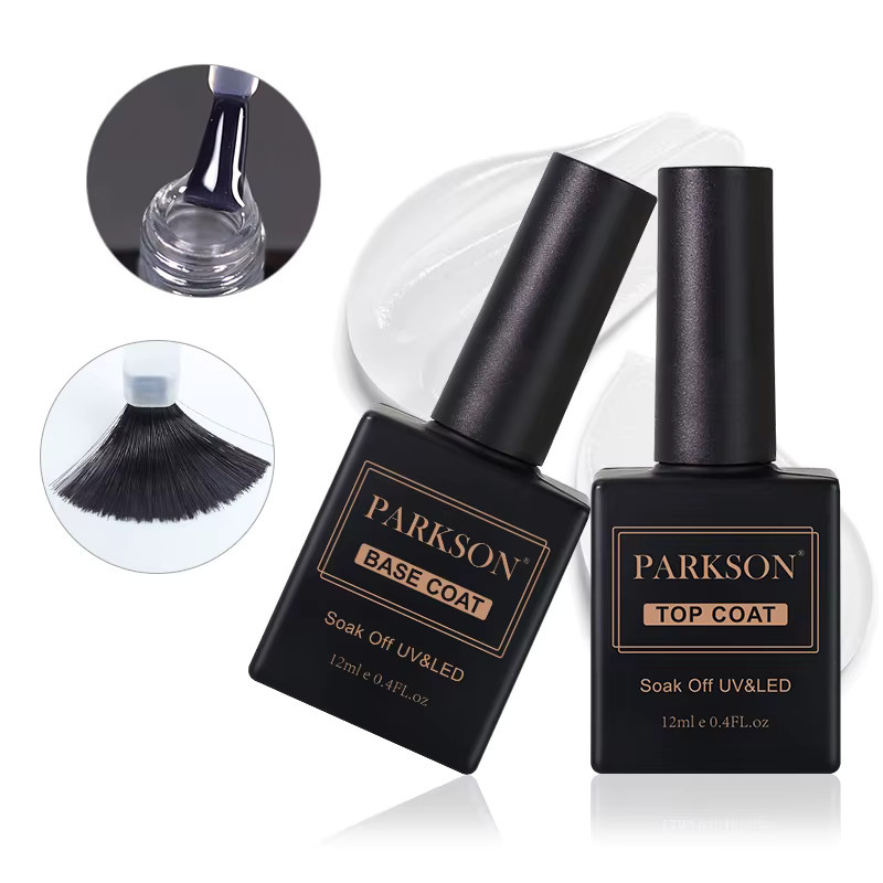 Parkson Diamond Nowipe Top Coat Peel-Off Base Coat Gel, 12 ml, Glänzend - Bild 4