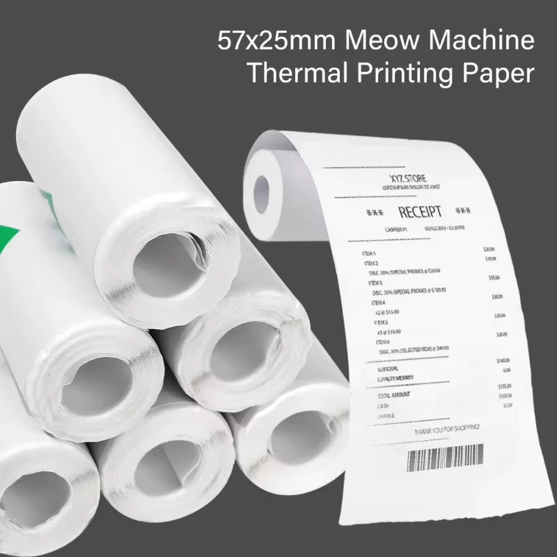 Selbstklebendes Thermopapier in Weiß für Mini-Tragbare-Thermo-Drucker zum Drucken von Fotos und Aufklebern - Bild 2
