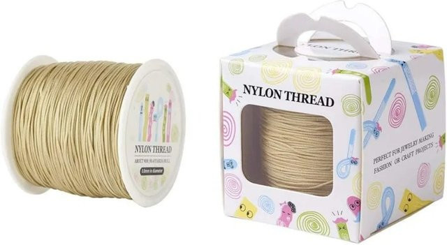 98 Yards Nylon-Perlenschnur 0,8 mm für Makramee und chinesische Knoten sowie Jalousien - Bild 1