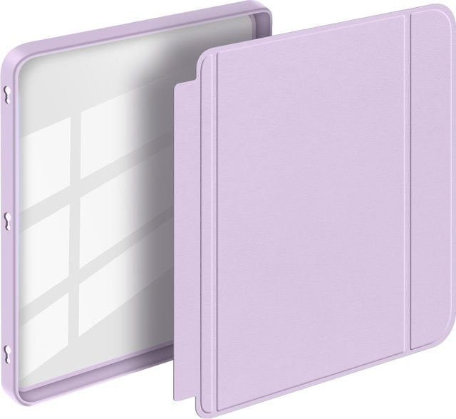 Smart Cover für Tolino Vision Color 2024 und Vision6 7" mit Auto-Sleep/Wake-Funktion, magnetisch abnehmbar, transparente Rückseite, Farbe: Purple - Bild 1