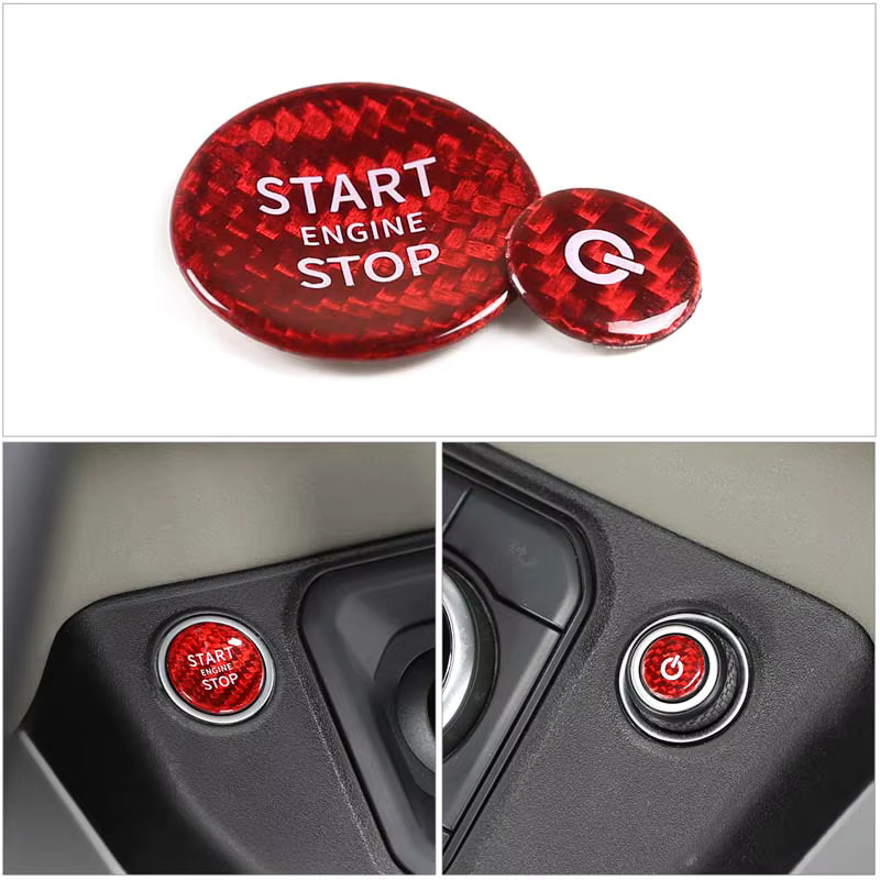 Suetlcoity Auto-Sticker für den Motor-Start-Stopp-Knopf passend für Land Rover Defender L663 2020-2023 - Bild 3