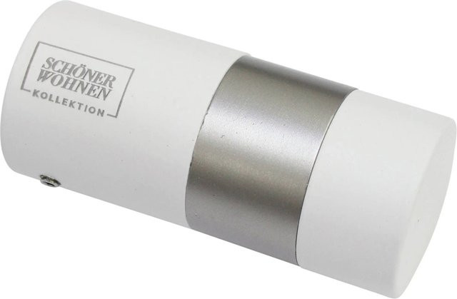 Schöner Wohnen Endstück Zylinder für Gardinenstange Leon Ø 20 mm Weiß-Matt, 2 Stück - Bild 1