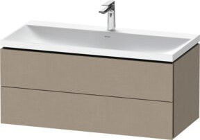 Duravit L-Cube Möbelwaschtisch Vitriumn Wandmontage mit 2 Schubladen B: 100 cm, T: 48 cm, H: 48 cm - Bild 1