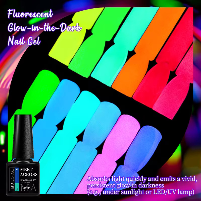 MEET ACROSS Gel-Nagellack, Neon, Glänzend, Unisex - Bild 2