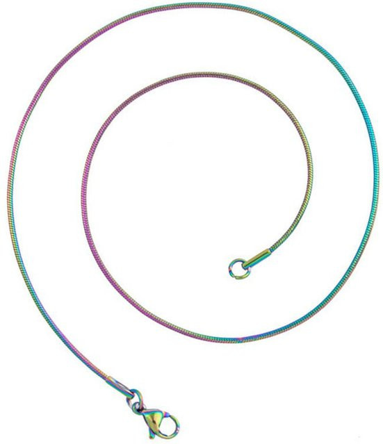 Schlangenkette Edelstahl, 70 cm, grau, Damen Herren - Bild 1