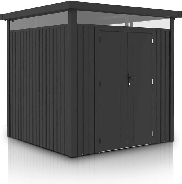 Juskys Gerätehaus Luzern Pro Metall Geräteschuppen Anthrazit 5,3 m² - Bild 1