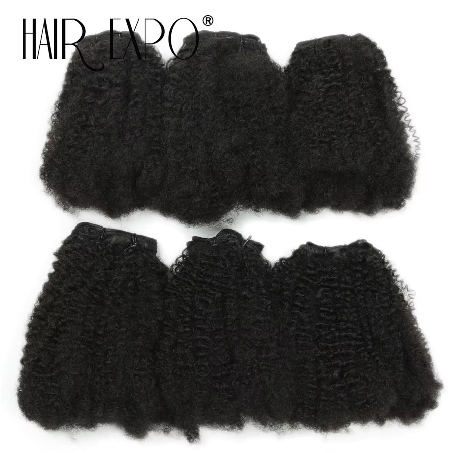 Hair Expo City Afro Kinky Curly Haarverlängerungen, 6er-Set, Ombre, Protein Faser - Bild 6