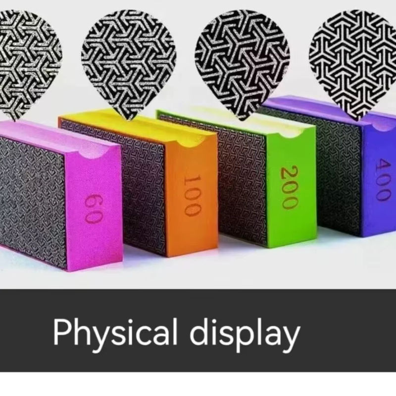 Skeyo Diamant Schleifblock und Polierpad für Glas, Fliesen, Keramik, Stein und Marmor - Bild 2