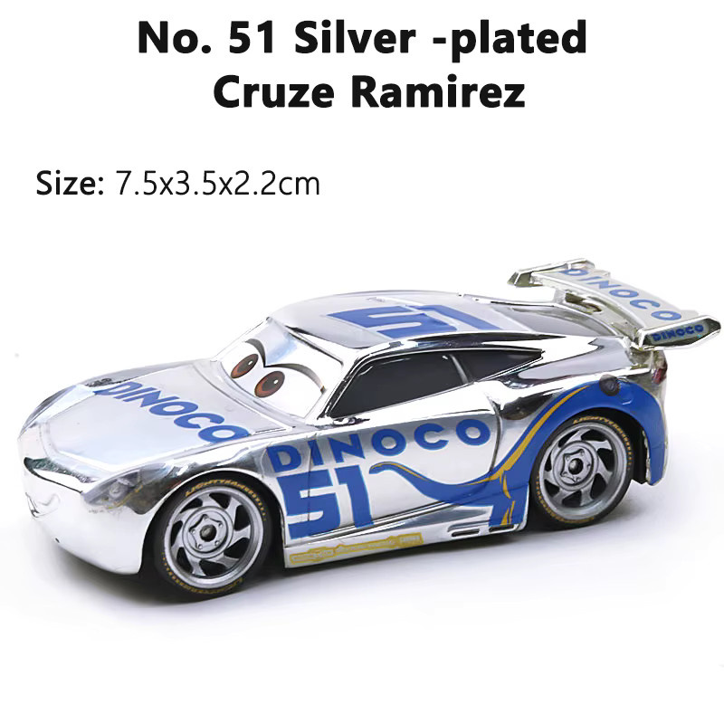 TAKARA TOMY Disney Cars 3 Cruz Ramirez, Druckgussmodell, vergoldet und versilbert - Bild 2