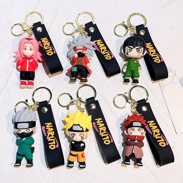 Bandai Naruto Schlüsselanhänger, 3D-PVC-Figur, Unisex - Bild 1