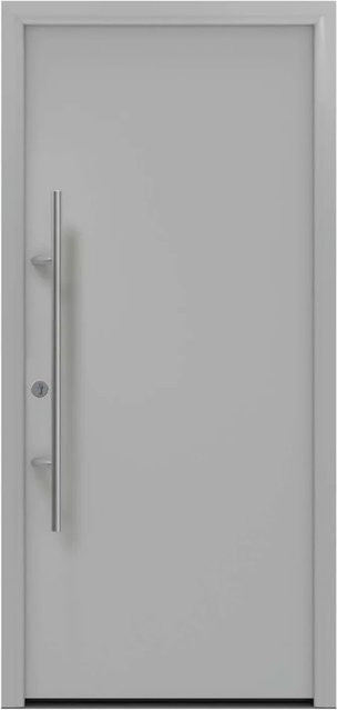 EcoStar Haustür Isopro Secur IPS 010 Weißaluminium B: 110 cm, H: 210 cm, DIN L - Bild 1