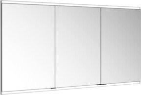 Keuco Spiegelschrank Royal Modular 2.0 in Weiß und Silber, 3-türig mit LED-Beleuchtung und Sensor-Schalter, B/H/T: 150 x 70 x 12 cm - Bild 1