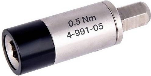 BERNSTEIN Drehmomentadapter 1/4 (6,3 mm) 0,5 Nm max. in Silber - Bild 1