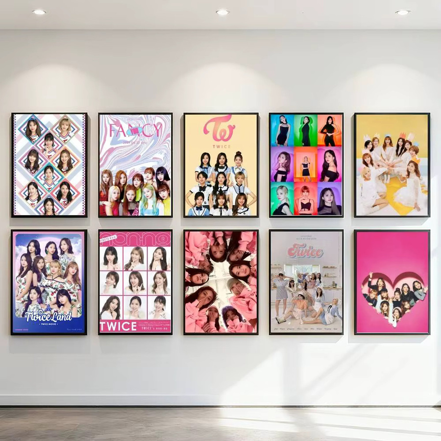 Kayou Kpop T-Twice Poster Kunstdruck im Anime-Stil, mehrfarbig, Papier - Bild 2