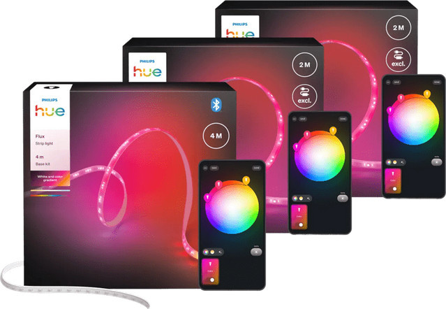 Philips Hue Flux LED-Streifen RGB Multicolour, dimmbar und kürzbar, 8 Meter - Bild 1