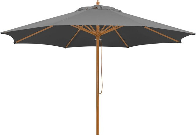 Schneider Marktschirm Anthrazit mit Aluminiumgestell und Polyester-Gewebe Ø 300 cm - Bild 1