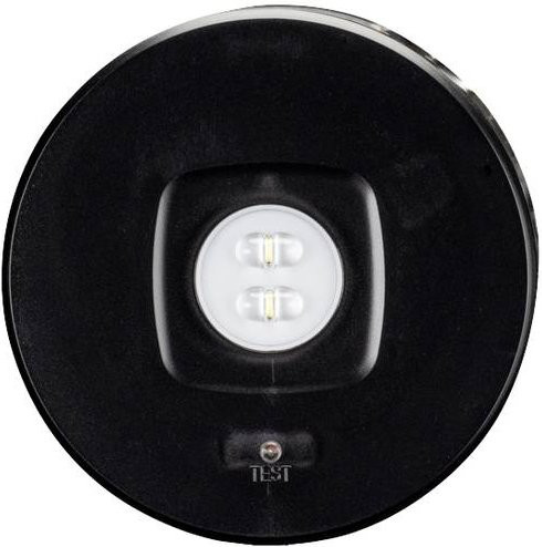 H1 Solutions 1004 Sicherheitsleuchte LED in Schwarz mit Akku und Leuchtmittel für Deckenaufbau oder Deckeneinbau - Bild 1