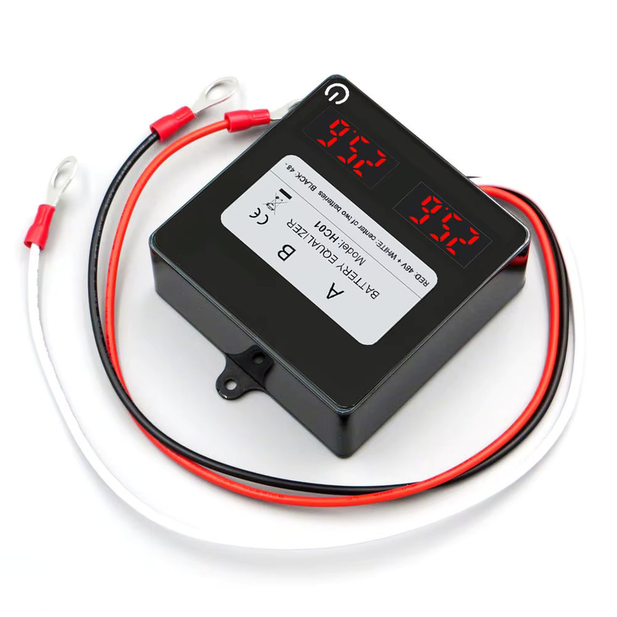 ANGUI Batterie-Equalizer HC01 KBM202S 2 x 24 V mit Touch-Schalter für LTO NCM LFP in Schwarz - Bild 2