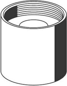 Schell Spülrohrverschraubung für Urinal-Druckspüler aus Messing in Silber verchromt - Bild 1