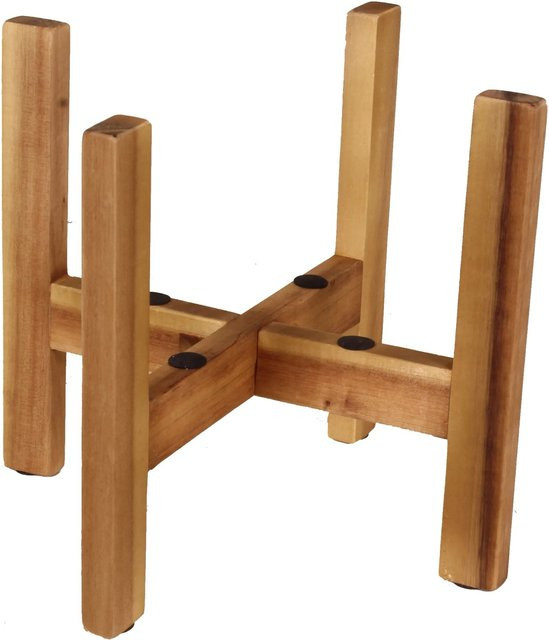 Universal Holz-Ständer aus Akazienholz in Braun, B/T/H: 23,5 x 23,5 x 20 cm - Bild 1