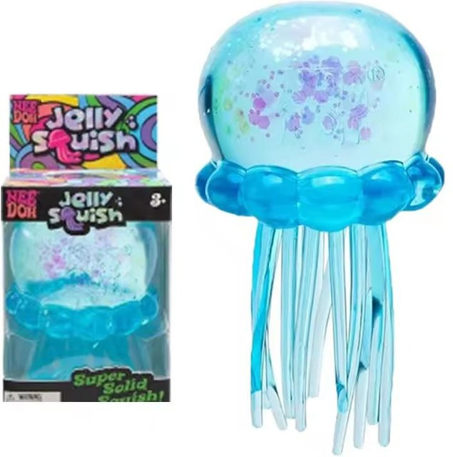 Nee Doh Qualle & Würfel Knetspielzeug, Weiches Jelly Quetschspielzeug - Bild 1