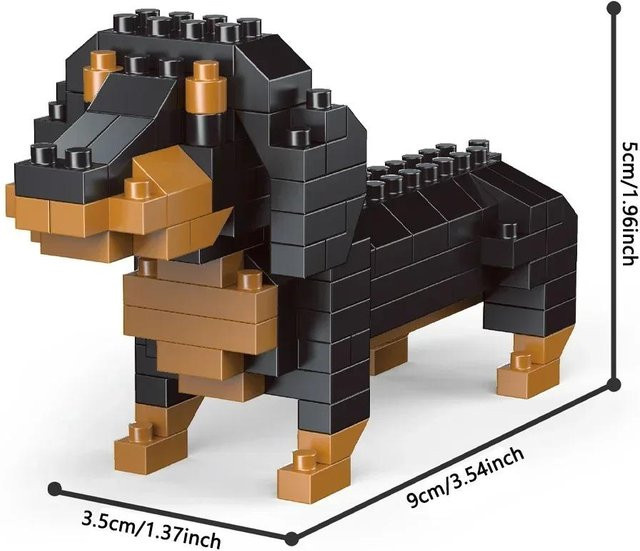 Knew Gebaut Super Mini Dackel Hund Baustein Spielzeug, ab 14 Jahren - Bild 1
