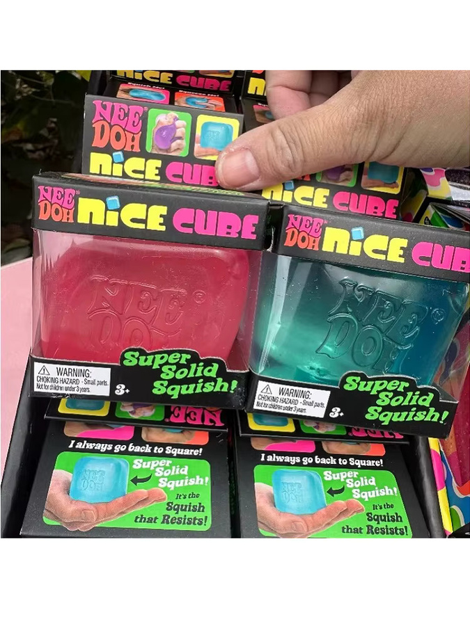 Needoh Nice Cube, Sensorischer Stressabbau-Würfel, Fidget-Tool, Stressball - Bild 7