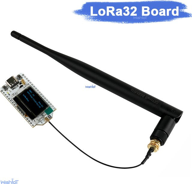wishiot ESP32 LoRa V3 Dev Board mit 868 MHz, SX1262, 0,96 Zoll OLED, WiFi, Bluetooth und Typ-C für Meshtastic und Arduino - Bild 1