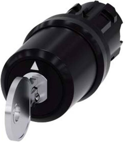 Siemens Schlüsselschalter 3SU1000-5BL01-0AA0 Schwarz IP69K - Bild 1