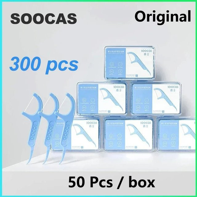 SOOCAS Professionelle Zahnseide, Blau, Unisex - Bild 1