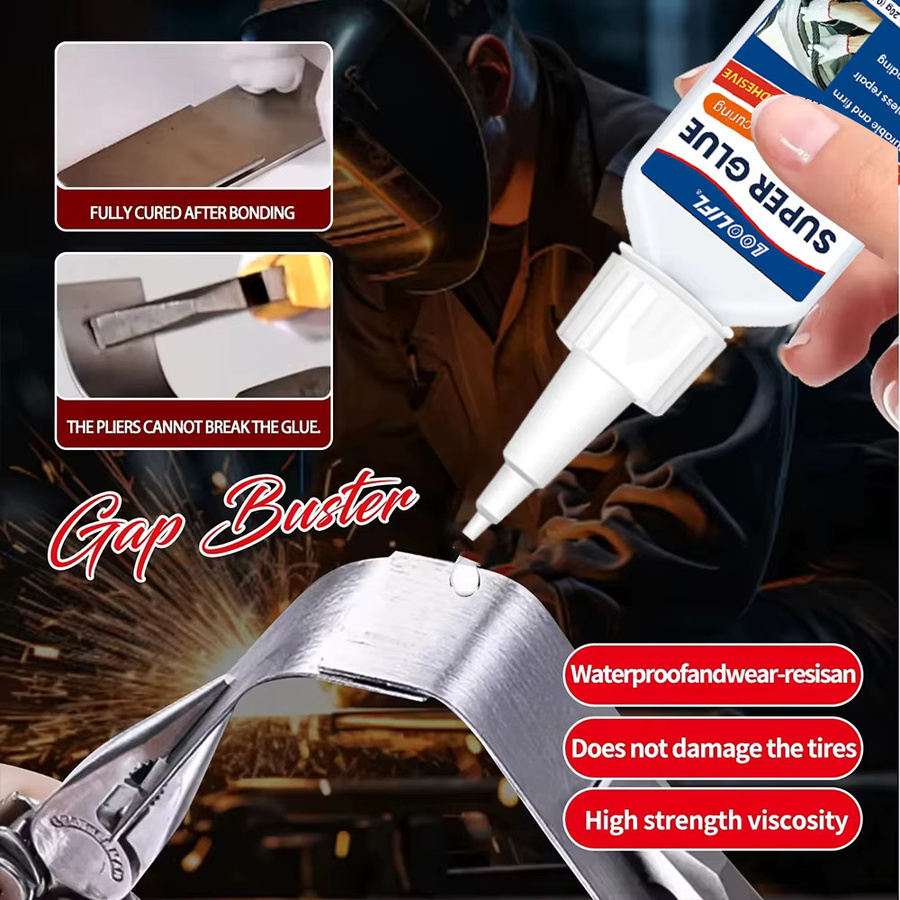 LOOLIFL Instant Super Glue Universal Sekundenkleber für Harz, Keramik, Metall und Glas - Bild 2