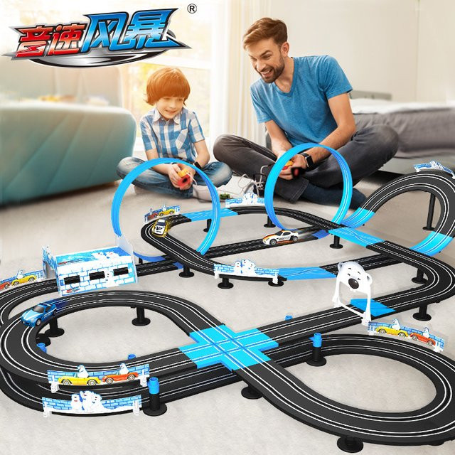 Sonic Storm Elektrische Eisenbahn Track, Spielzeug Set, Fahrzeuge - Bild 1