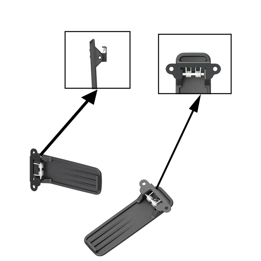 Baofeng UV-26 Original Gürtelclip in Schwarz für DM-1701 DR-1802 UV-17 UV-5RM UV-5RH Funkgeräte - Bild 2