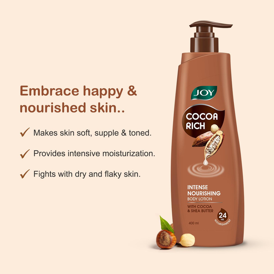 Joy Cocoa Rich Bodylotion, 400 ml, mit Shea-Butter & Kakaobutter - Bild 2