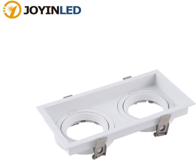 JOYINLED Aluminium Doppelkopf Spotleuchte für GU10 oder MR16 in Weiß und Schwarz - Bild 1