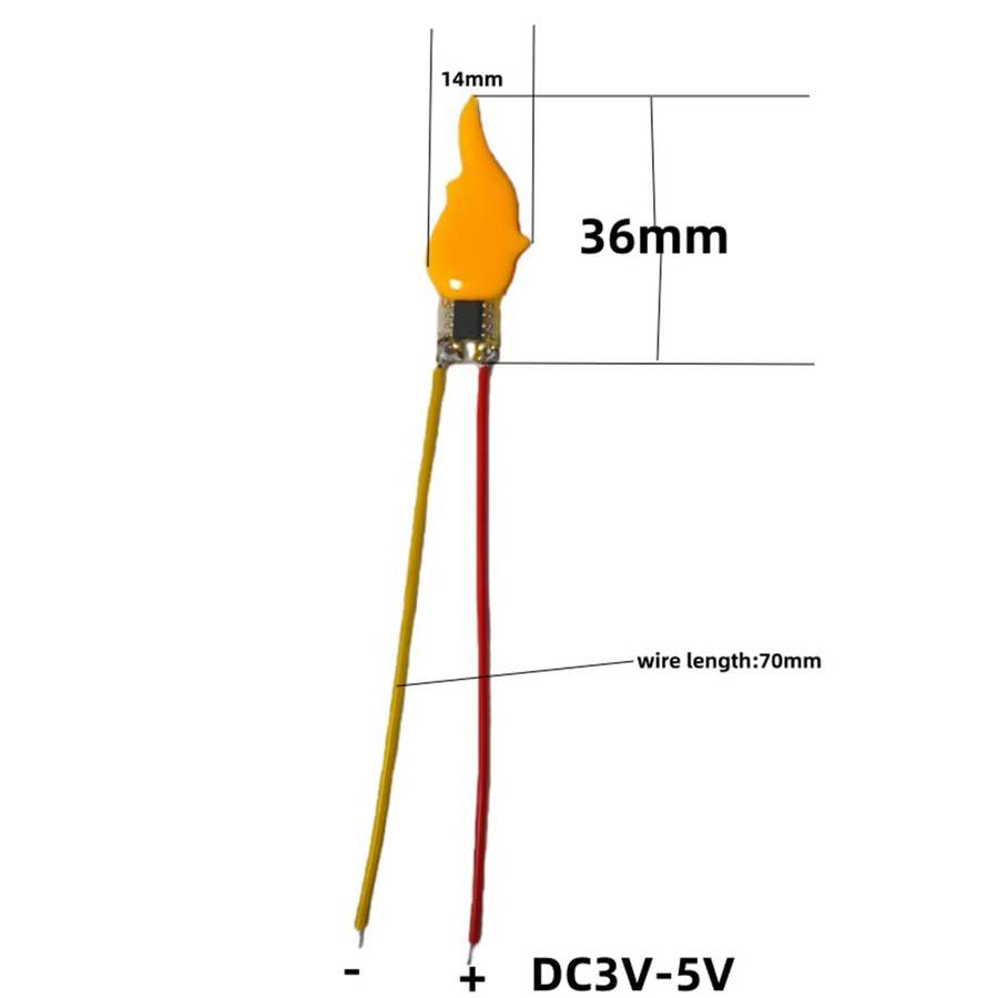 APWIKOGER LED-Flammeneffekt-Glühbirnen mit Flicker-Effekt, 3V Blitzkerzen für deine Party-Dekoration, 2200K Warmweiß - Bild 3