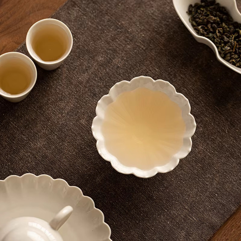 Chinesische Keramik-Teetasse im Retro-Stil für Kung-Fu-Tee, Weiß, Volumen: 5,6 ml - Bild 3